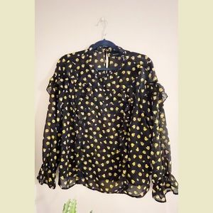 💲🔻 WHO WHAT WEAR • Target Sheer Ruffled Blouse NEVER WORN